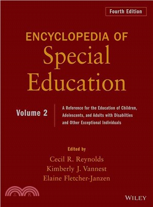 Ency. Of Special Edu: A Ref. For The Educ. Of Children, Adolescents, & Adults With Disabilties & Other Exceptional Individuals, 4Th Edition, Volume 2