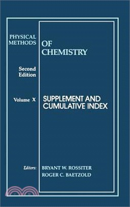 Physical Methods Of Chemistry Second Edition Supplement And Cumulative Index