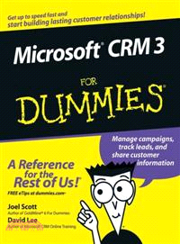 MICROSOFT(R) CRM 3 FOR DUMMIES(R)