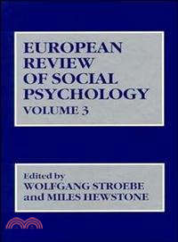 EUROPEAN REVIEW OF SOCIAL PSYCHOLOGY V3