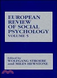 EUROPEAN REVIEW OF SOCIAL PSYCHOLOGY V5