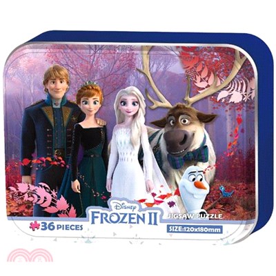 Frozen2冰雪奇緣2鐵盒拼圖36片