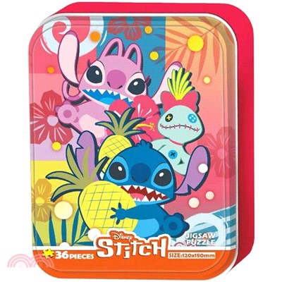 Stitch 史迪奇鐵盒拼圖36片