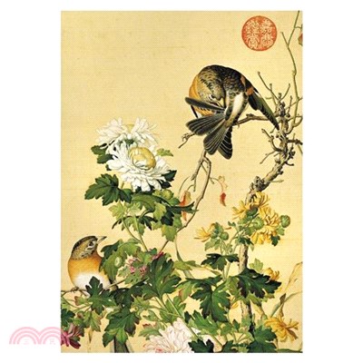 清 郎世寧 仙萼長春 菊花拼圖108片