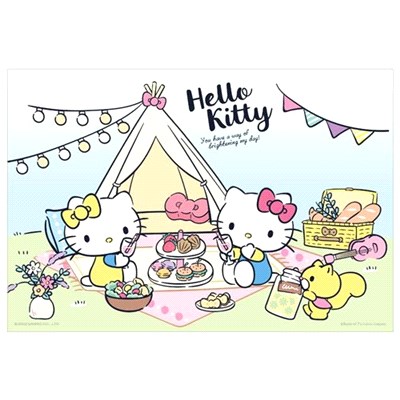 Hello Kitty 草地野餐拼圖300片
