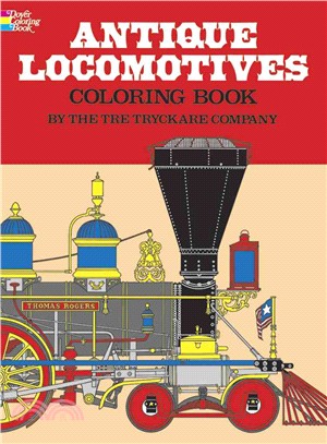 Antique Locomotives Coloring Book