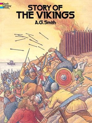 Story of the Vikings Coloring Book