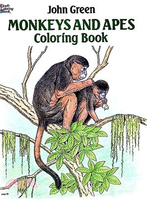 Monkeys and Apes Coloring Book