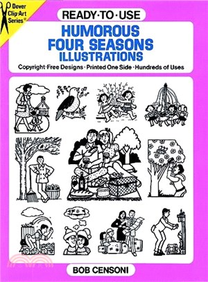 Ready-To-Use Humorous Four Seasons Illustrations ― Copyright-Free Designs-Printed One Side-Hundreds of Uses