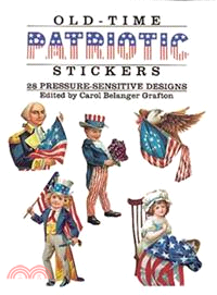 Old-Time Patriotic Stickers—28 Pressure-Sensitive Designs
