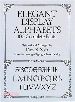 Elegant Display Alphabets ─ 100 Complete Fonts