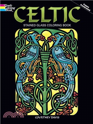 Celtic Stained Glass Coloring Book