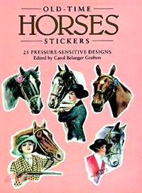 Old-Time Horses Stickers—25 Pressure-Sensitive Designs