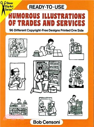 Ready-To-Use Humorous Illustrations of Trades and Services