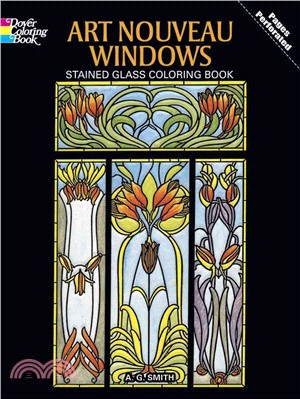 Art Nouveau Windows Coloring Book