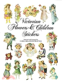 Victorian Flowers and Children Stickers—83 Full-Color Pressure-Sensitive Designs