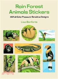 Rain Forest Animals Stickers—48 Full-Color Pressure-Sensitive Designs