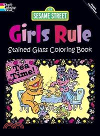 Sesame Street Girls Rule Stained Glass Coloring Book