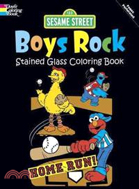 Sesame Street Boys Rock Stained Glass Coloring Book