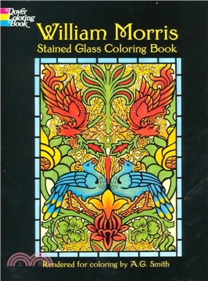 William Morris Stained Glass Coloring Book