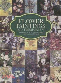 Flower Paintings—2 Sheets, 18" by 24" With 3 Matching Gift Cards