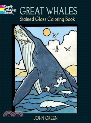 Great Whales Stained Glass Coloring Book