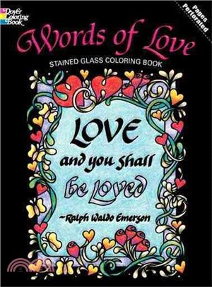 Words of Love Stained Glass Coloring Book