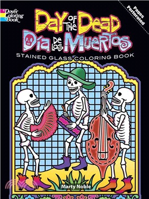 Day of the Dead/Dia De Los Muertos Stained Glass Coloring Book