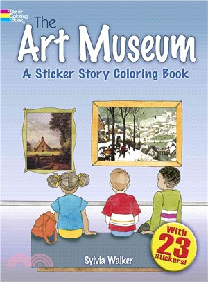 The Art Museum ─ A Sticker Story Coloring Book