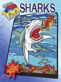 Sharks Coloring Book ─ Includes 3-d Glasses!