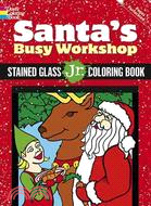 Santa's Busy Workshop Stained Glass Jr.