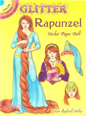 Glitter Rapunzel Sticker Paper Doll