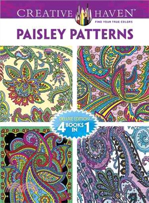 Paisley Patterns Adult Coloring Book ─ Deluxe Edition 4 Books in 1