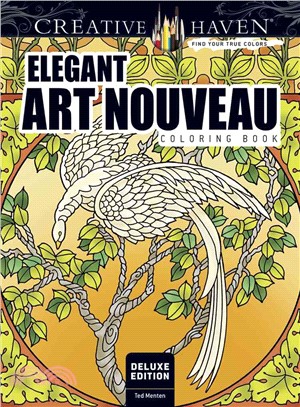 Elegant Art Nouveau Coloring Book