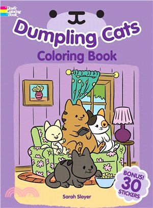 Dumpling Cats Coloring Book With Stickers