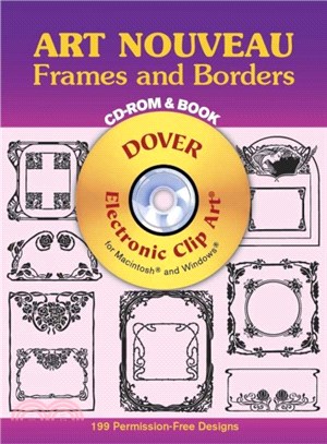 ART NOUVEAU FRAMES & BORDERS:CD-ROM & BOOK