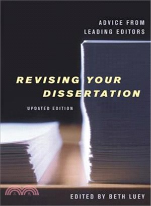 Revising Your Dissertation ― Advice from Leading Editors