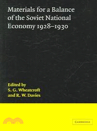 Materials for a Balance of the Soviet National Economy, 1928–1930
