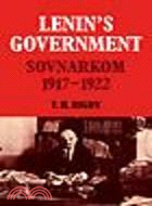 Lenin's Government:Sovnarkom 1917-1922