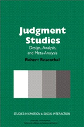 Judgment Studies:Design, Analysis, and Meta-Analysis