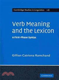 Verb Meaning and the Lexicon:A First Phase Syntax