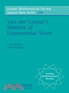 Van der Corput's Method of Exponential Sums