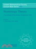Homotopy theory :proceedings...