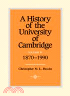 A History of the University of Cambridge：VOLUME4