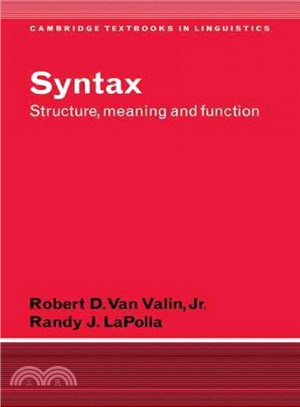 Syntax ― Structure, Meaning, and Function