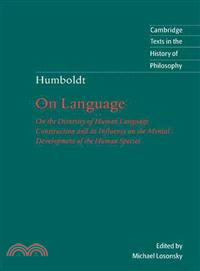 On Language―On the Diversity of Human Language Construction and Its Influ Ence on the Mental Development of the Human Species
