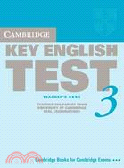 Cambridge Key English Test 3 Teacher's Book