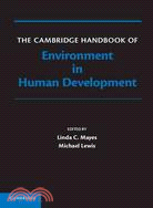 The Cambridge Handbook of Environment in Human Development