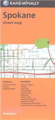 Rand McNally Street Map Spokane Washington