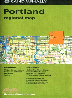 Rand Mcnally Portland, or Regional Map